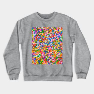 Colorful Candy Sprinkles Photograph Crewneck Sweatshirt